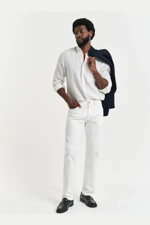GANT Herre Regular fit hvide jeans (29/34)