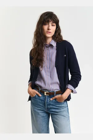 GANT Dame Klassisk cardigan i bomuld (XS)