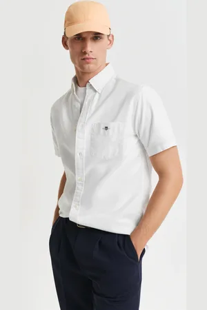 GANT Herre Regular fit Classic oxford-skjorte med korte ærmer (S)
