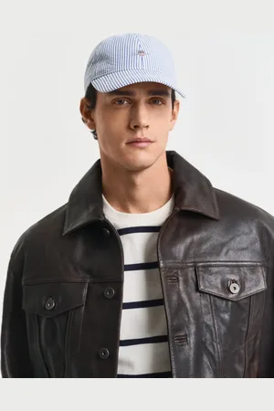 GANT Herre Stribet seersucker cap (ONE SIZE)