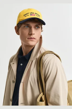 GANT Herre Vasket cap med kontrastfarvet solskærm (ONE SIZE)