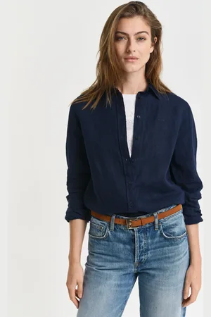 GANT Dame Regular fit skjorte af hør (32)
