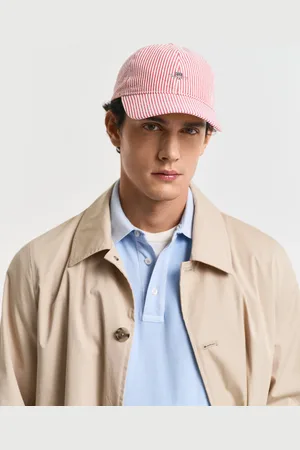 GANT Herre Stribet seersucker cap (ONE SIZE)