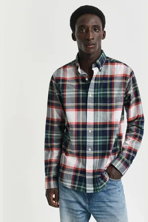 GANT Herre Regular fit ternet Archive Oxford skjorte (S)