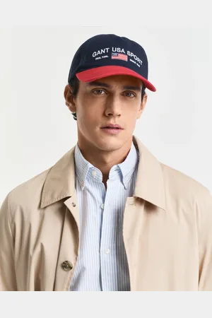 GANT Herre Vasket cap med kontrastfarvet solskærm (ONE SIZE)