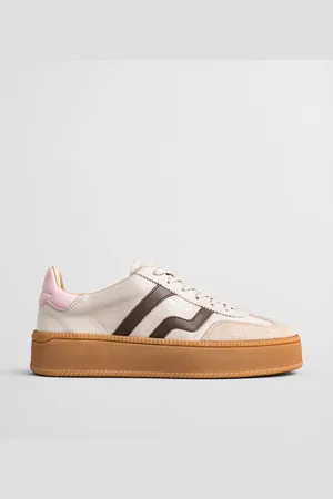 GANT Dame Cuzmani læder- og ruskindssneakers (38)