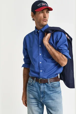 GANT Herre Regular fit garment-farvet Archive Oxford skjorte (S)
