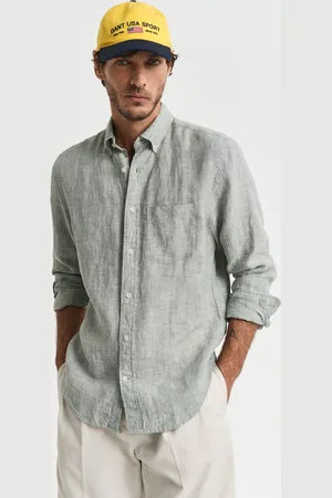 GANT Herre Regular fit skjorte af hør (S)
