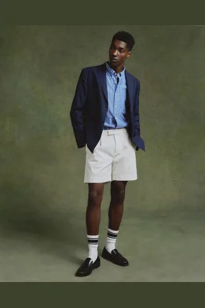 GANT Herre Regular fit elee shorts af bomuldstwill (29)