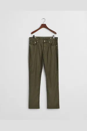 GANT Herre Regular fit jeans af bomuld og hør (30/32)