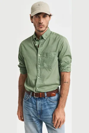 GANT Herre Regular fit Sunfaded voile skjorte (S)