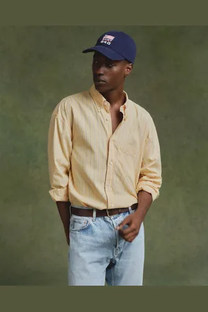 GANT Herre Oversized Dreamy stribet Oxford skjorte (XS)