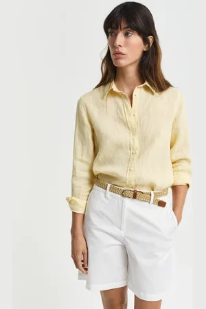GANT Dame Regular fit skjorte af hør (46)