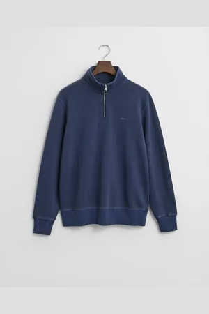 GANT Herre Sunfaded sweatshirt med halv lynlås (S)