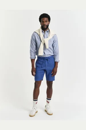 GANT Herre Relaxed fit shorts af hør med løbesnor (S)