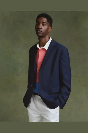 GANT Herre Hopsack uld blazer (46)