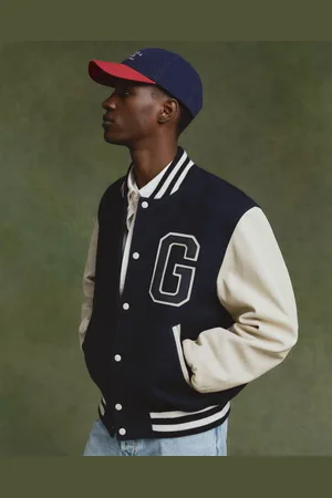 GANT Herre Varsity Jacket i læderblanding (S)