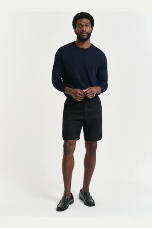 GANT Herre Relaxed fit shorts af hør med løbesnor (S)
