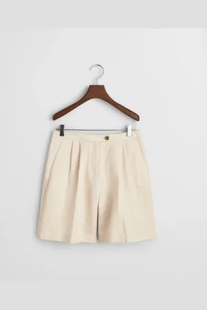 GANT Dame Skræddersyede shorts af hør (34)