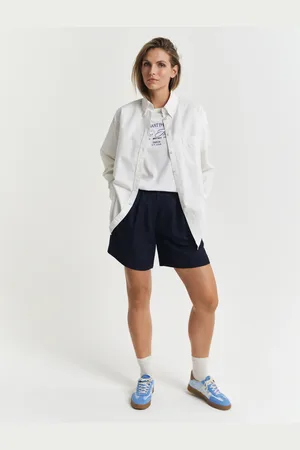 GANT Dame Skræddersyede shorts af hør (34)