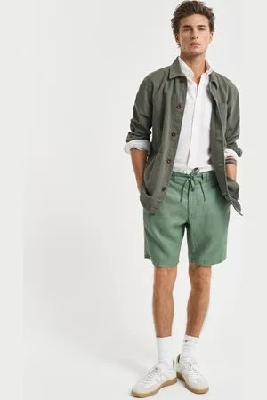 GANT Herre Relaxed fit shorts af hør med løbesnor (S)