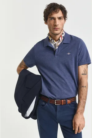 GANT Herre Regular fit Shield Piqué poloskjorte (XS)