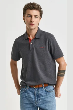 GANT Herre Kontrastfarvet piqué poloskjorte (XS)