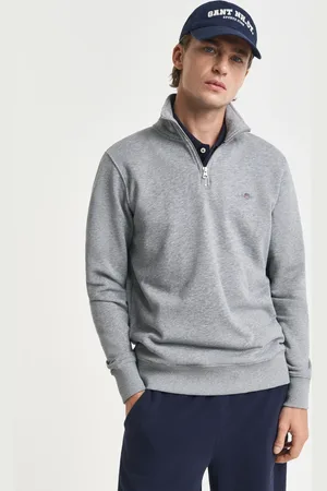 GANT Herre Shield sweatshirt med halv lynlås (S)