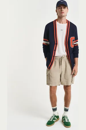 GANT Herre Regular fit cargo-shorts af hør (S)