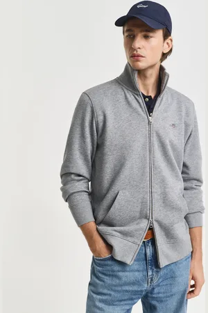 GANT Herre Shield sweatshirt med lynlås (S)