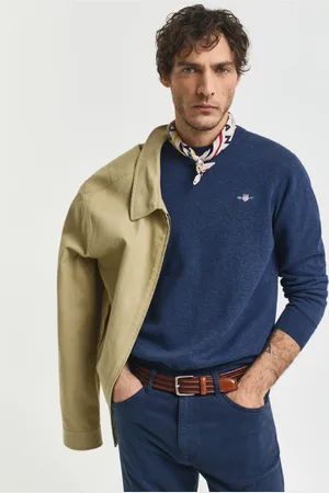 GANT Herre Klassiske crewneck sweater i bomuld (S)