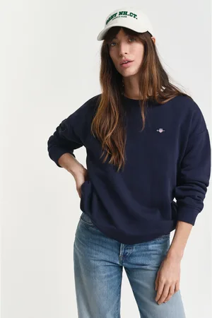 GANT Dame Shield sweatshirt med crewneck (XS)