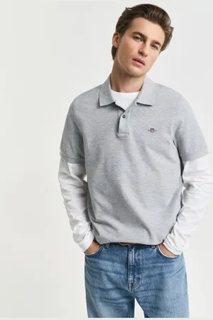 GANT Herre Regular fit Shield Piqué poloskjorte (XS)