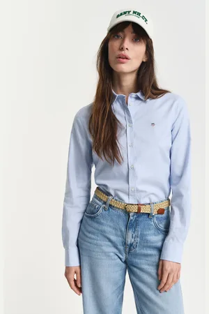 GANT Dame Slim fit Oxford skjorte med stræk (32)