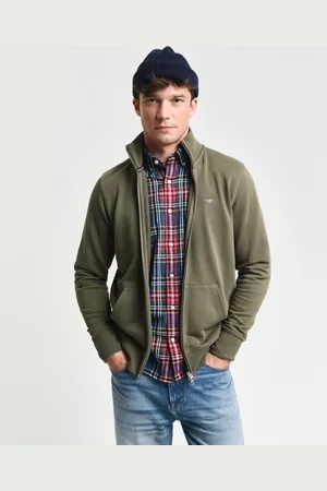 GANT Herre Shield sweatshirt med lynlås (L)