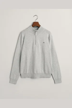 GANT Teens Teens Shield sweater i bomuld med halv lynlås (134/140)