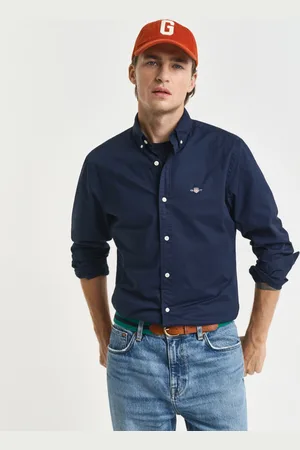 GANT Herre Slim fit klassisk poplin-skjorte (S)