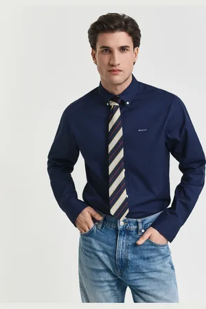 GANT Herre Regular fit pinpoint Oxford-skjorte (S)