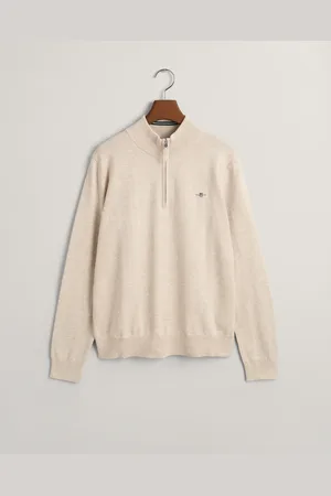GANT Teens Teens Shield sweater i bomuld med halv lynlås (134/140)