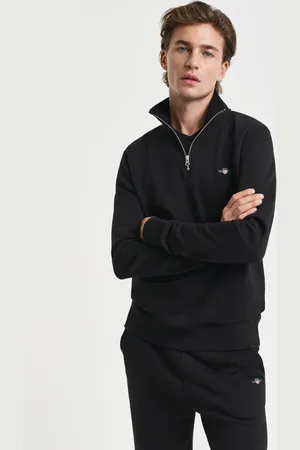 GANT Herre Shield sweatshirt med halv lynlås (XS)