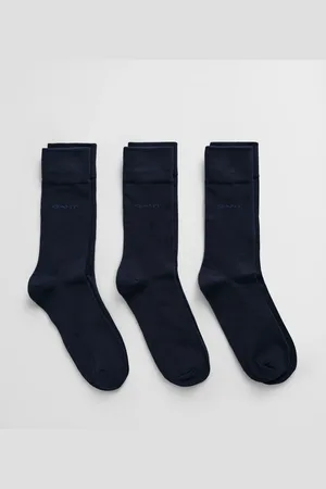 GANT Herre 3-Pack bløde bomuldssokker (40-42)