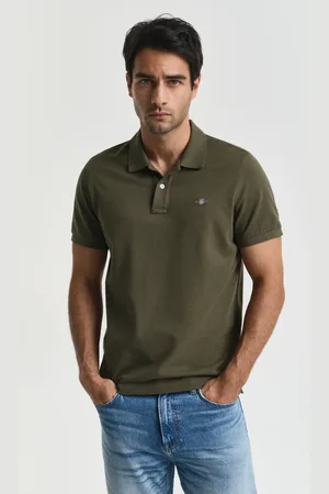 GANT Herre Regular fit Shield Piqué poloskjorte (XS)