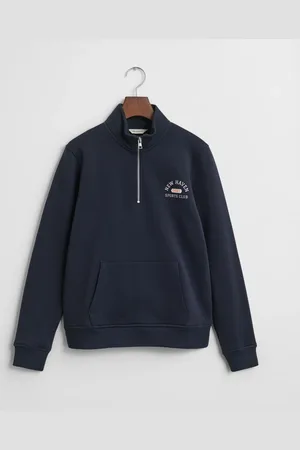 GANT Teens Teens sweatshirt med grafik og halv lynlås (134/140)