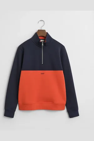 GANT Teens Teens sweatshirt med blokke og halv lynlås (134/140)