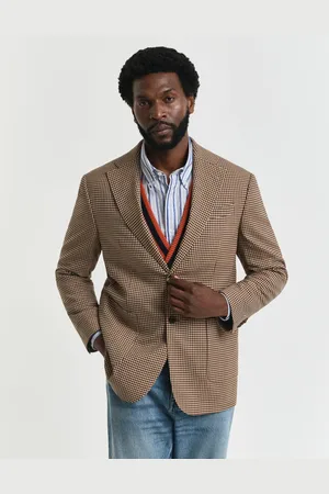 GANT Herre Relaxed fit gingham-ternet skjorte (46)
