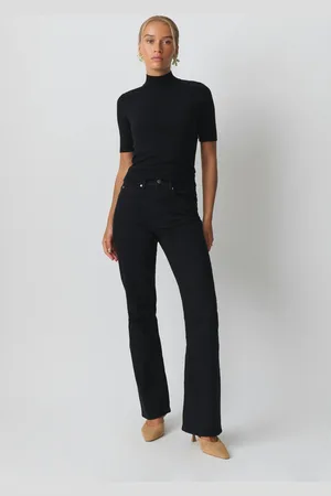 Gina Tricot Classic boot jeans - Flare & bootcut jeans - Sort - 32 - Dame