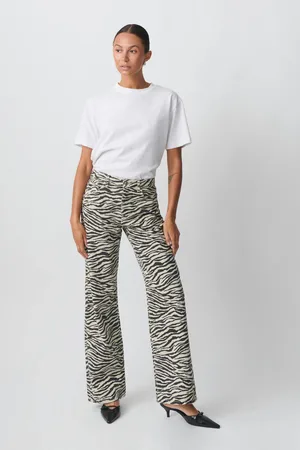 Gina Tricot Zebra jeans - Jeans - Sort - 32 - Dame