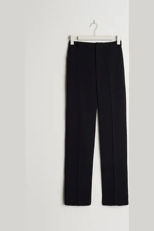 Gina Tricot Straight petite trousers - Bukser - Sort - 38 - Dame
