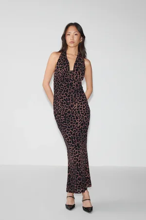 Gina Tricot Maxi dress - Lange kjoler - Brunt - XL - Dame