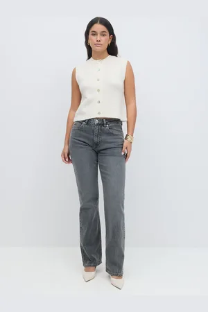 Gina Tricot Classic boot jeans - Flare & bootcut jeans - Grå - 32 - Dame